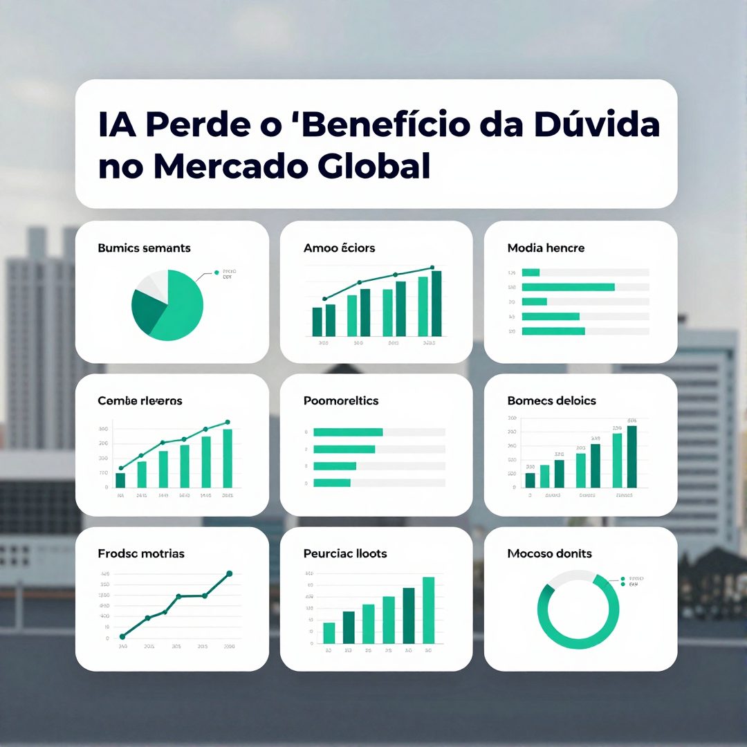Infográfico - IA Perde o 'Benefício da Dúvida' no Mercado Global: Impactos na Tecnologia e nas Startups