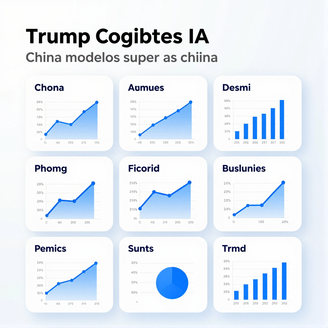Infográfico - Trump cogita proibir IA da China após modelos superarem empresas dos Estados Unidos