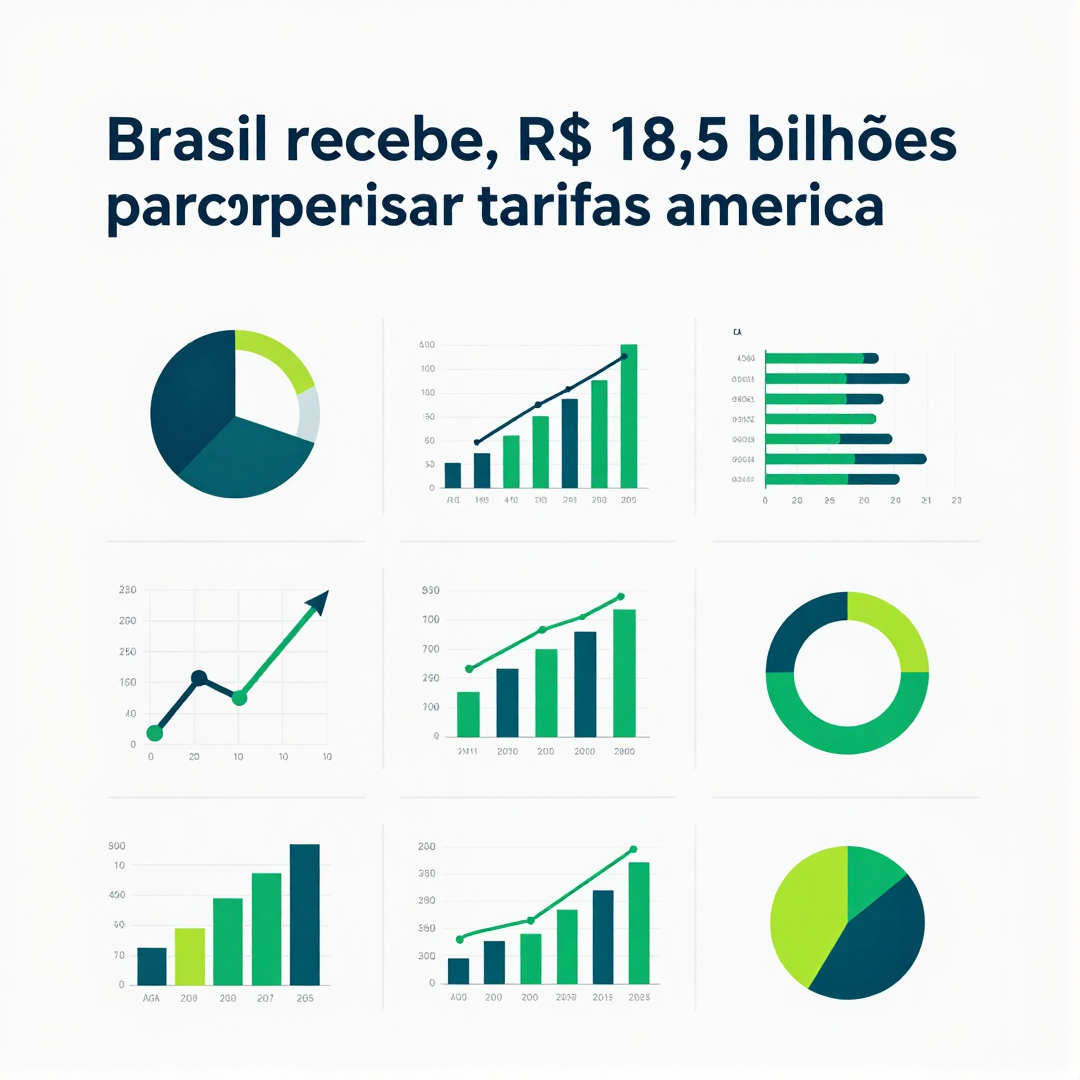 Infográfico - Brasil recebe R$ 18,5 bilhões para compensar tarifas americanas e impulsiona a revolução da IA nacional