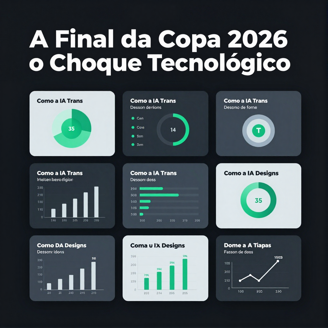 Infográfico - A Final da Copa 2026 e o Choque Tecnológico: Como a IA Transforma o Duelo entre Espanha e Argentina