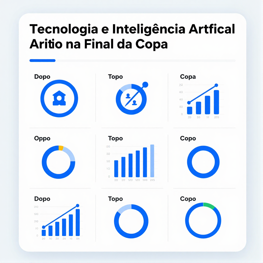 Infográfico - Tecnologia e Inteligência Artificial na Final da Copa: Famosos, Células de Dados e a Nova Experiência Estádio