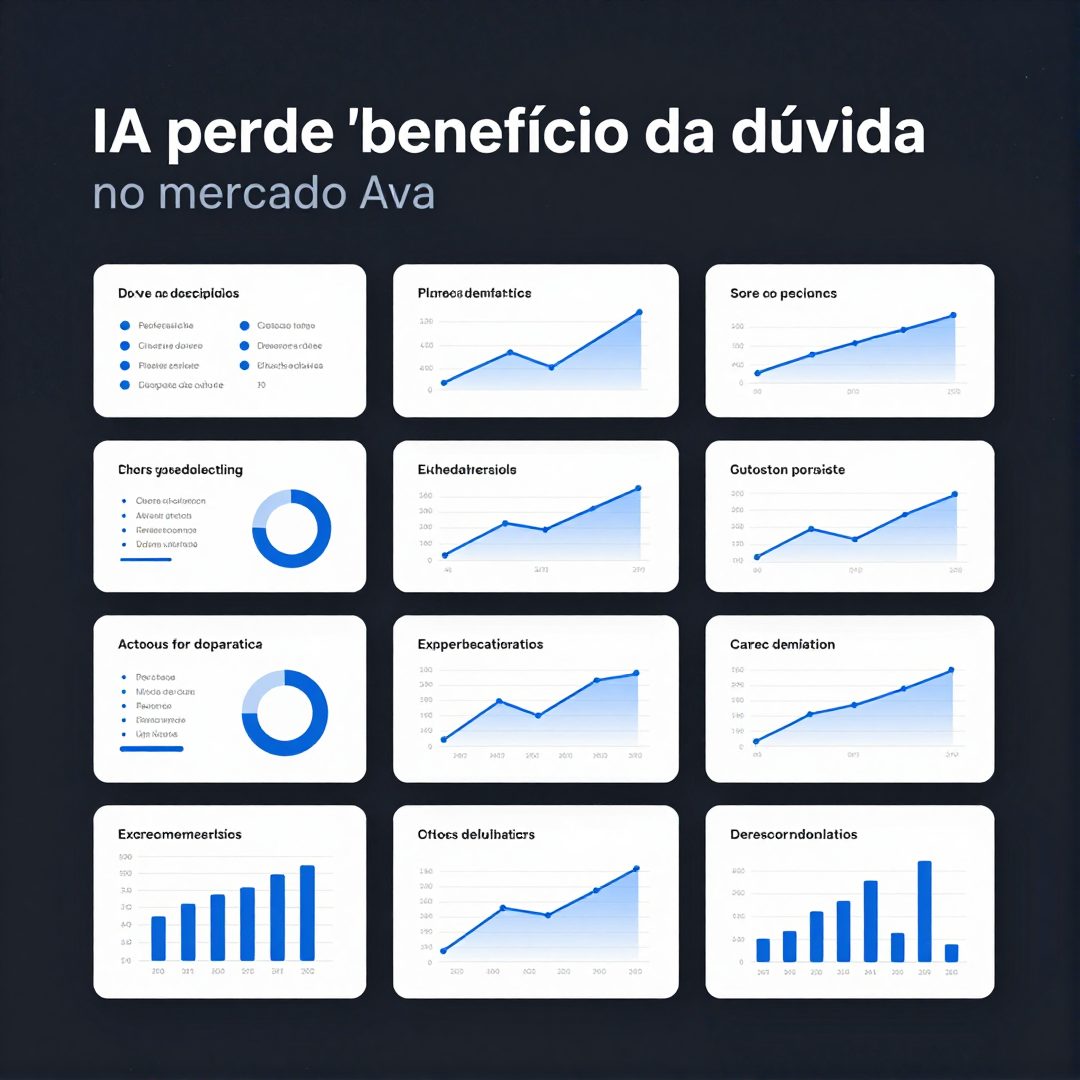 Infográfico - IA perde 'benefício da dúvida' no mercado: a nova era da avaliação tecnológica global
