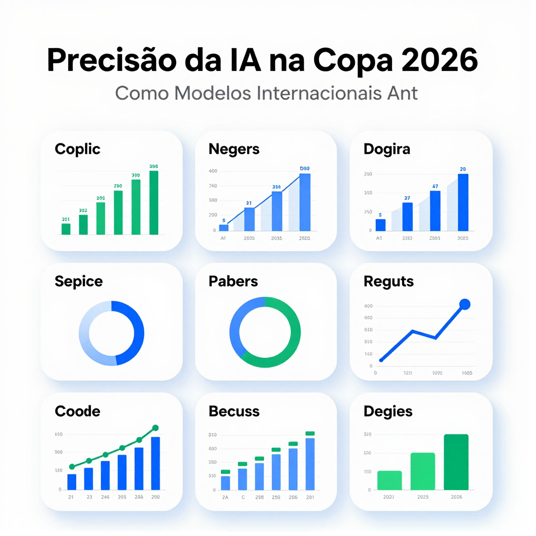 Infográfico - Precisão da IA na Copa 2026: Como Modelos Internacionais Anteciparam a Vitória da Espanha e o Golpe nos Apostadores Cele