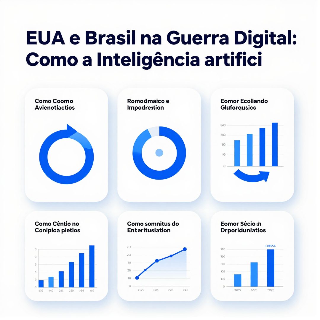 Infográfico - EUA e Brasil na Guerra Digital: Como a Inteligência Artificial Revoluciona as Urnas Eleitorais