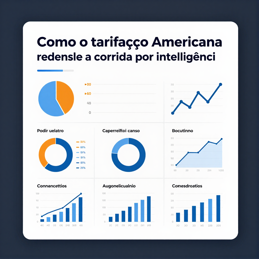 Infográfico - Como o tarifaço americano redefine a corrida por inteligência artificial no Brasil