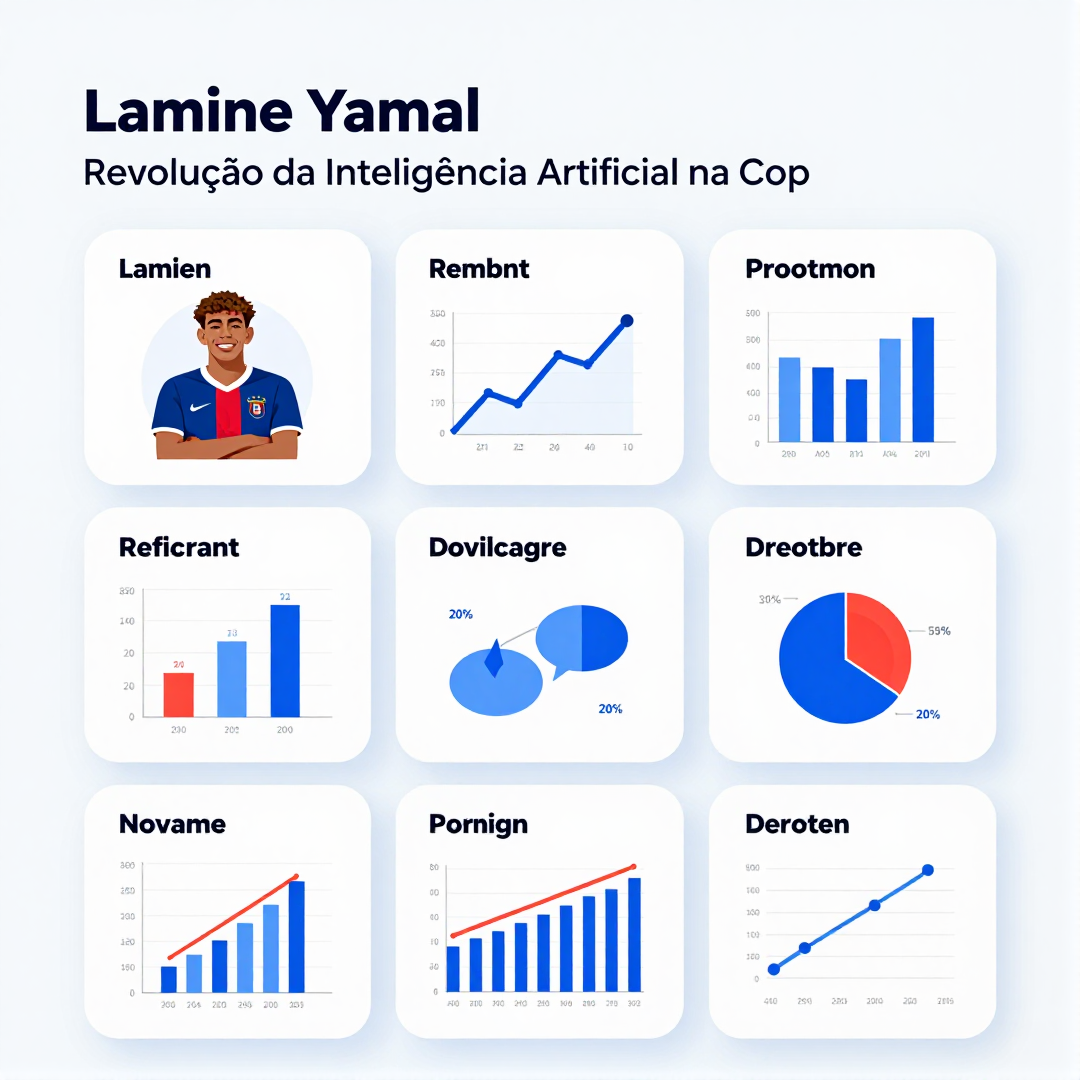 Infográfico - Lamine Yamal e a Revolução da Inteligência Artificial na Copa do Mundo: Como os Dados Transformaram o Jogo da Espanha