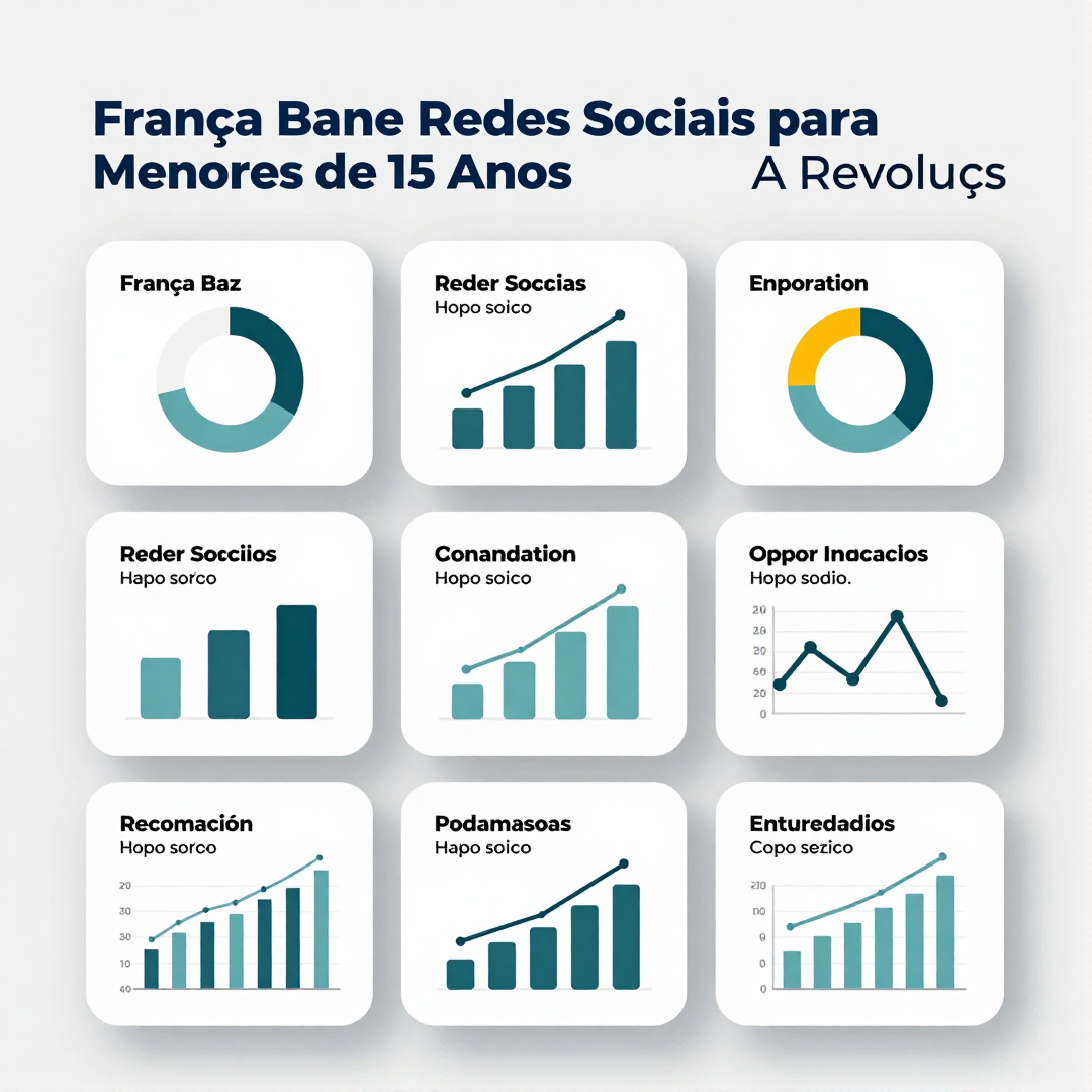 Infográfico - França Bane Redes Sociais para Menores de 15 Anos: A Revolução da IA na Moderação Digital