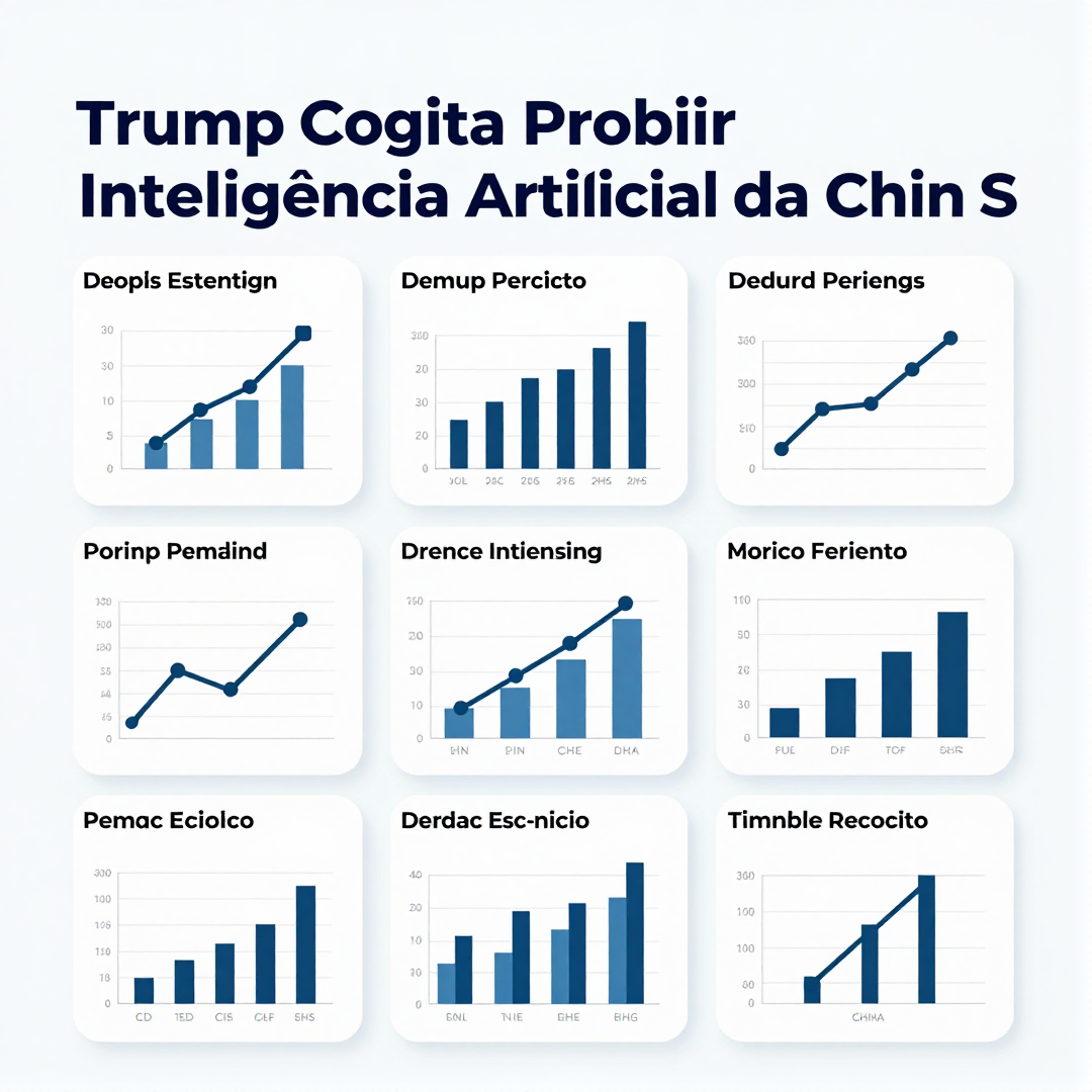 Infográfico - Trump Cogita Proibir Inteligência Artificial da China Após Superação de Modelos Americanos