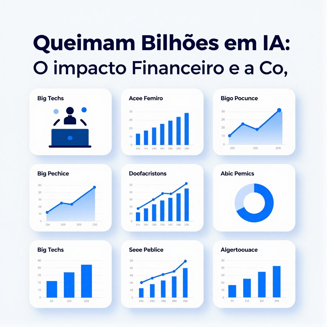 Infográfico - Big Techs Queimam Bilhões em IA: O Impacto Financeiro e a Corrida pela Supremacia Global
