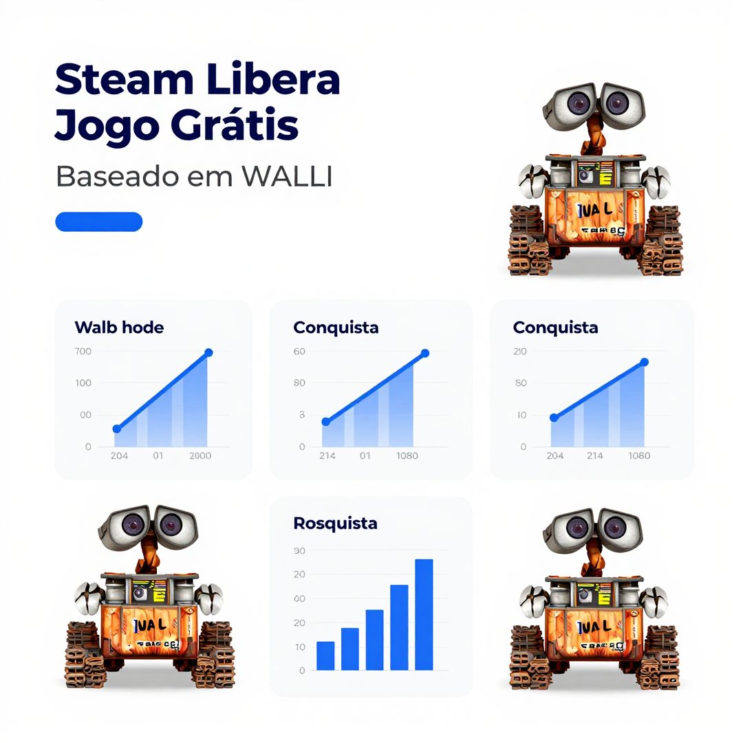 Infográfico - Steam Libera Jogo Grátis Baseado em WALL-E e Conquista Corações dos Gamers Brasileiros