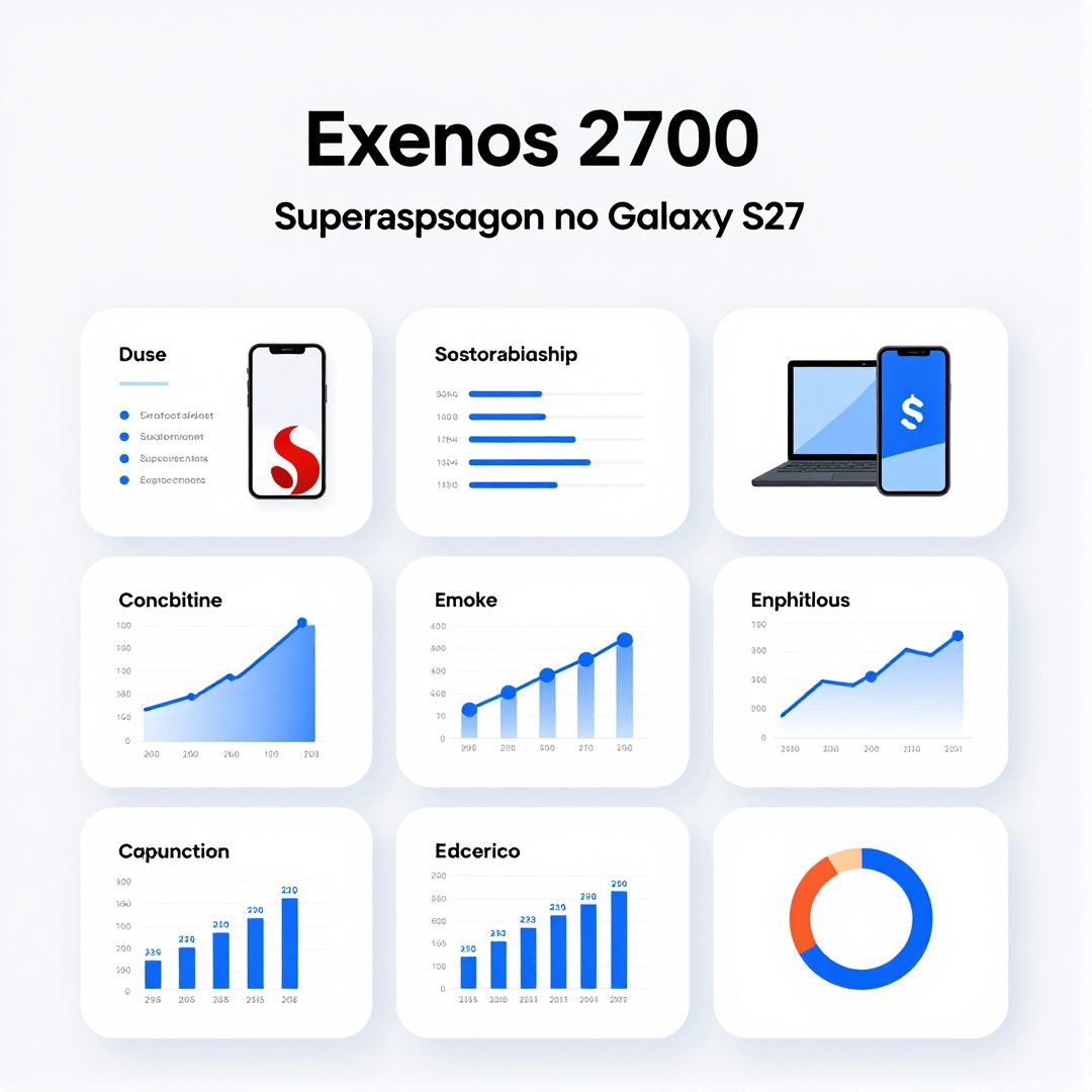 Infográfico - Exynos 2700 supera Snapdragon no Galaxy S27 e redefine a corrida por chips com IA embarcada