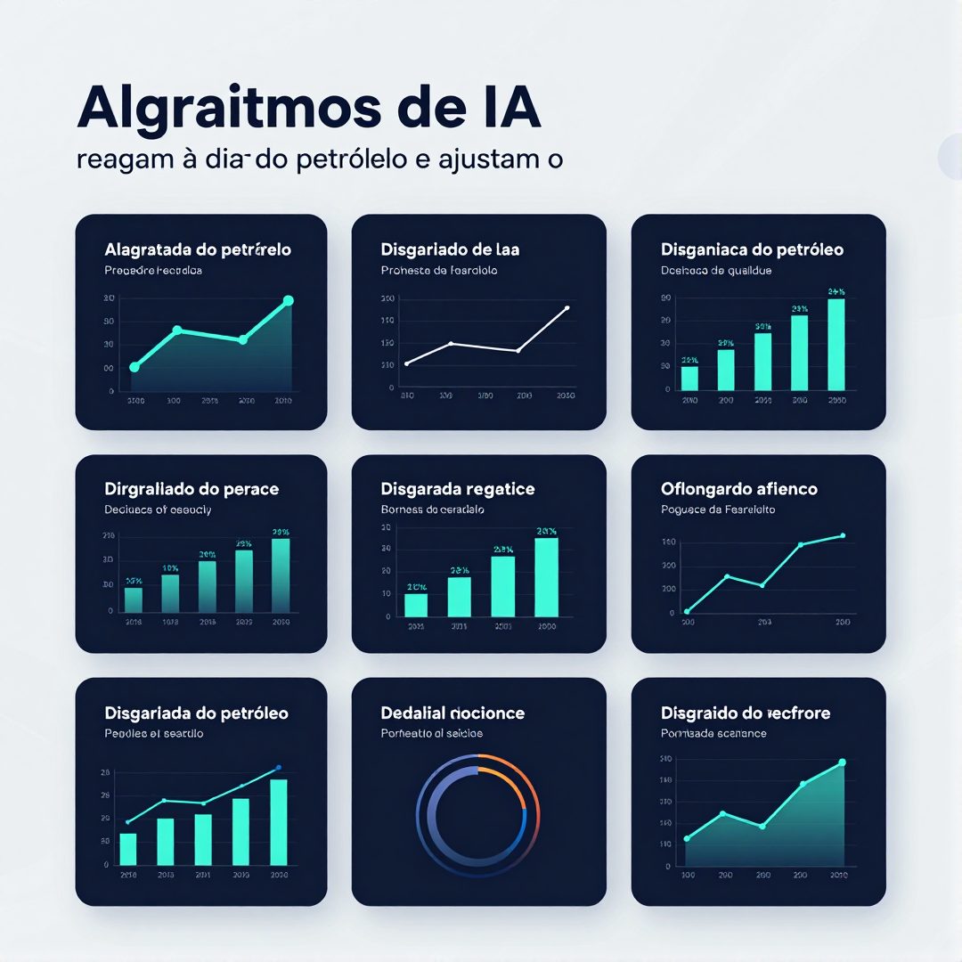 Infográfico - Algoritmos de IA reagem à disparada do petróleo e ajustam o Ibovespa em tempo real