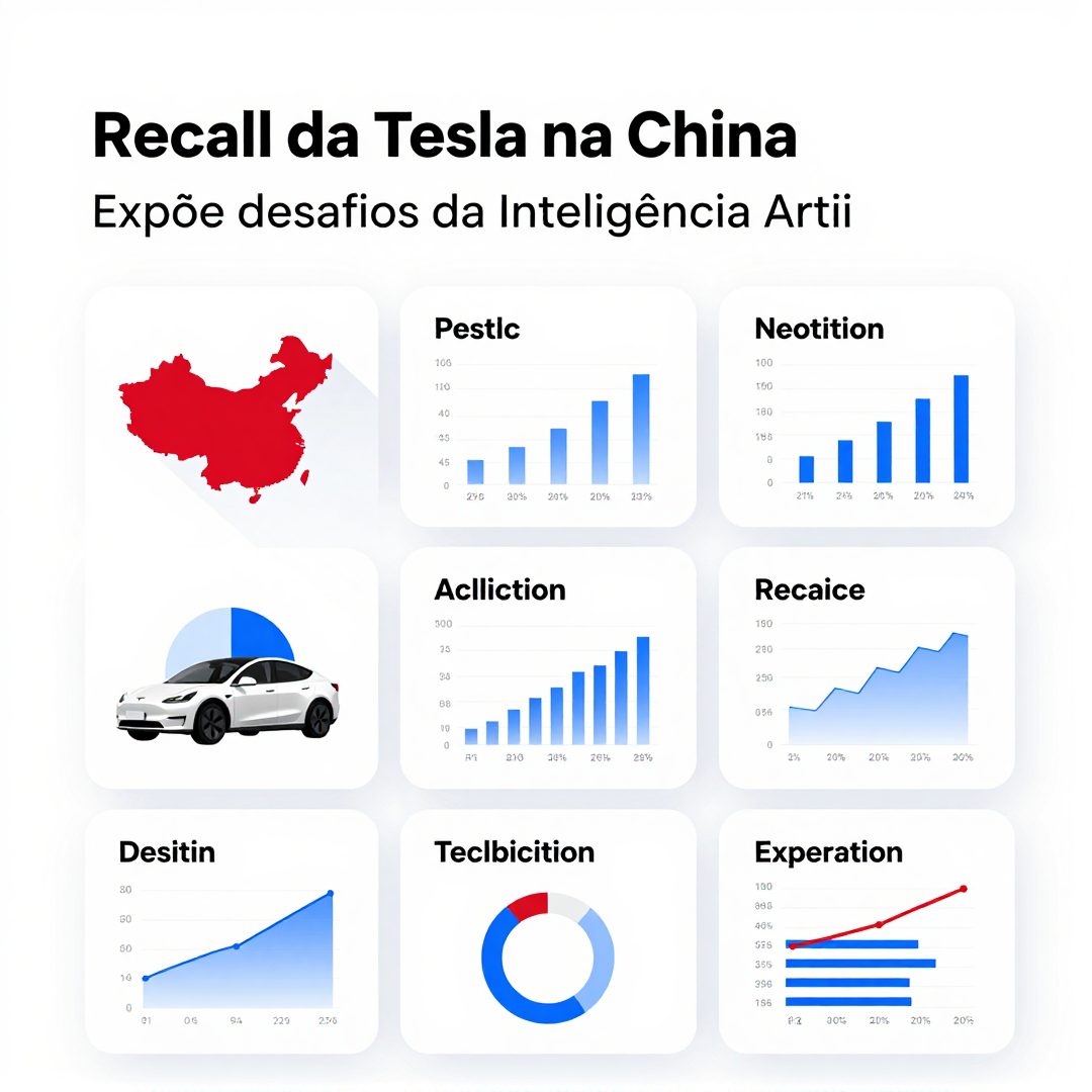 Infográfico - Recall da Tesla na China Expõe Desafios da Inteligência Artificial Veicular