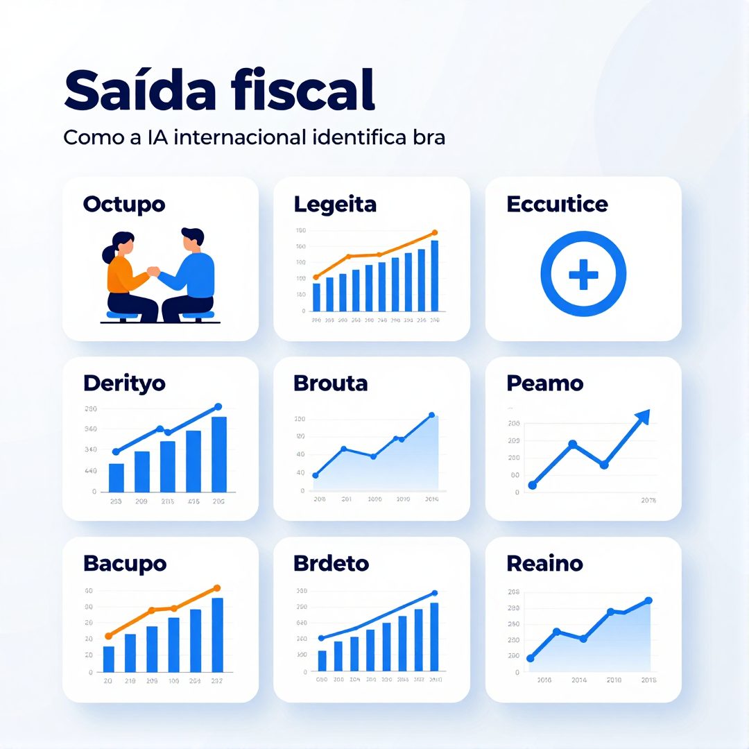 Infográfico - Saída fiscal dispara: como a IA internacional identifica brasileiros que viajaram apenas no papel
