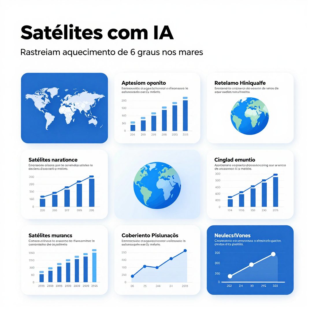 Infográfico - Satélites com IA rastreiam aquecimento de 6 graus nos mares europeus e alertam crises