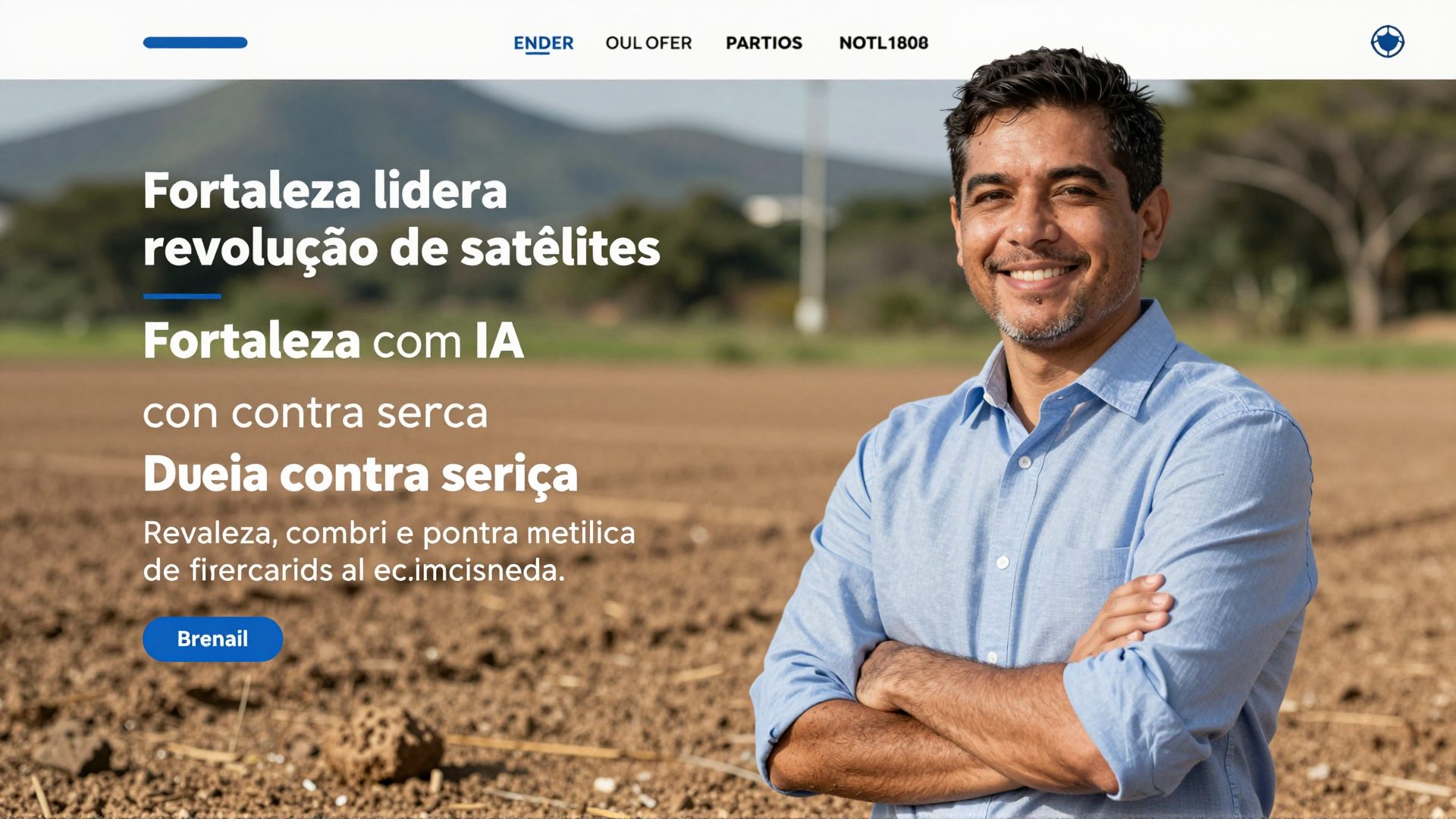 Fortaleza lidera revolução de satélites com IA contra seca e vendaval no Nordeste
