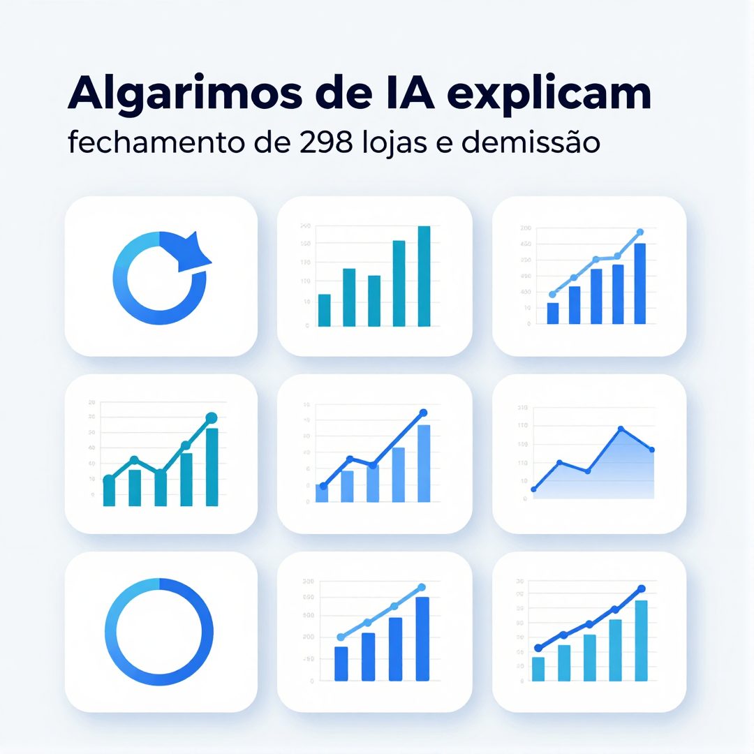 Infográfico - Algoritmos de IA explicam fechamento de 298 lojas e demissão de 1,9 mil funcionários na Casas Bahia