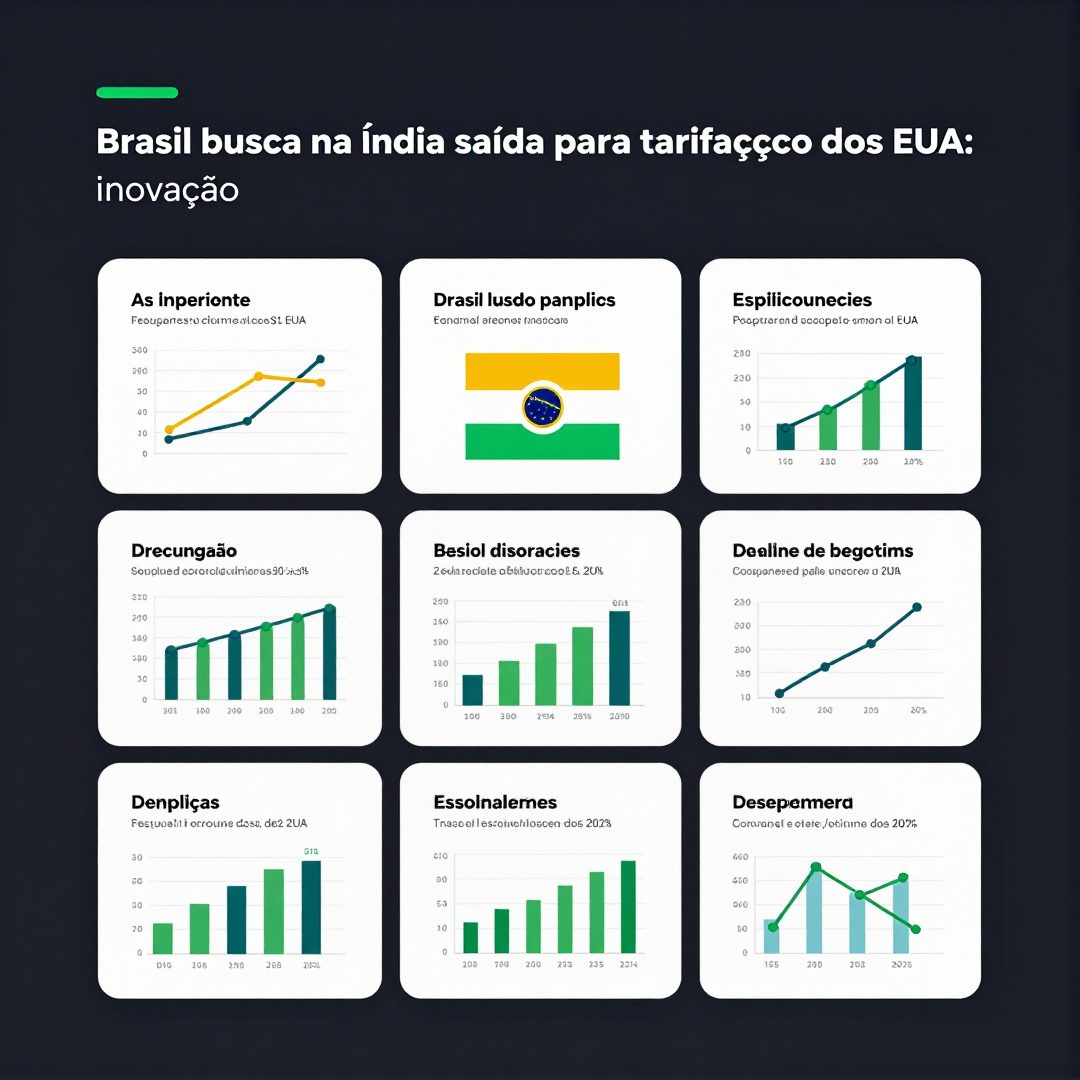 Infográfico - Brasil busca na Índia saída para tarifaço dos EUA: inovação em chips de IA