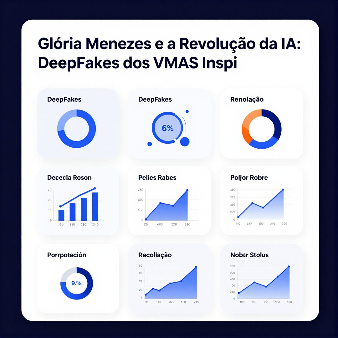 Infográfico - Glória Menezes e a Revolução da IA: Deepfakes dos VMAs Inspiram Novo Legado no Brasil