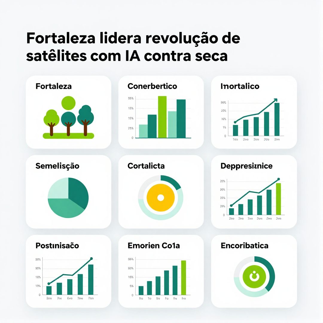 Infográfico - Fortaleza lidera revolução de satélites com IA contra seca e vendaval no Nordeste