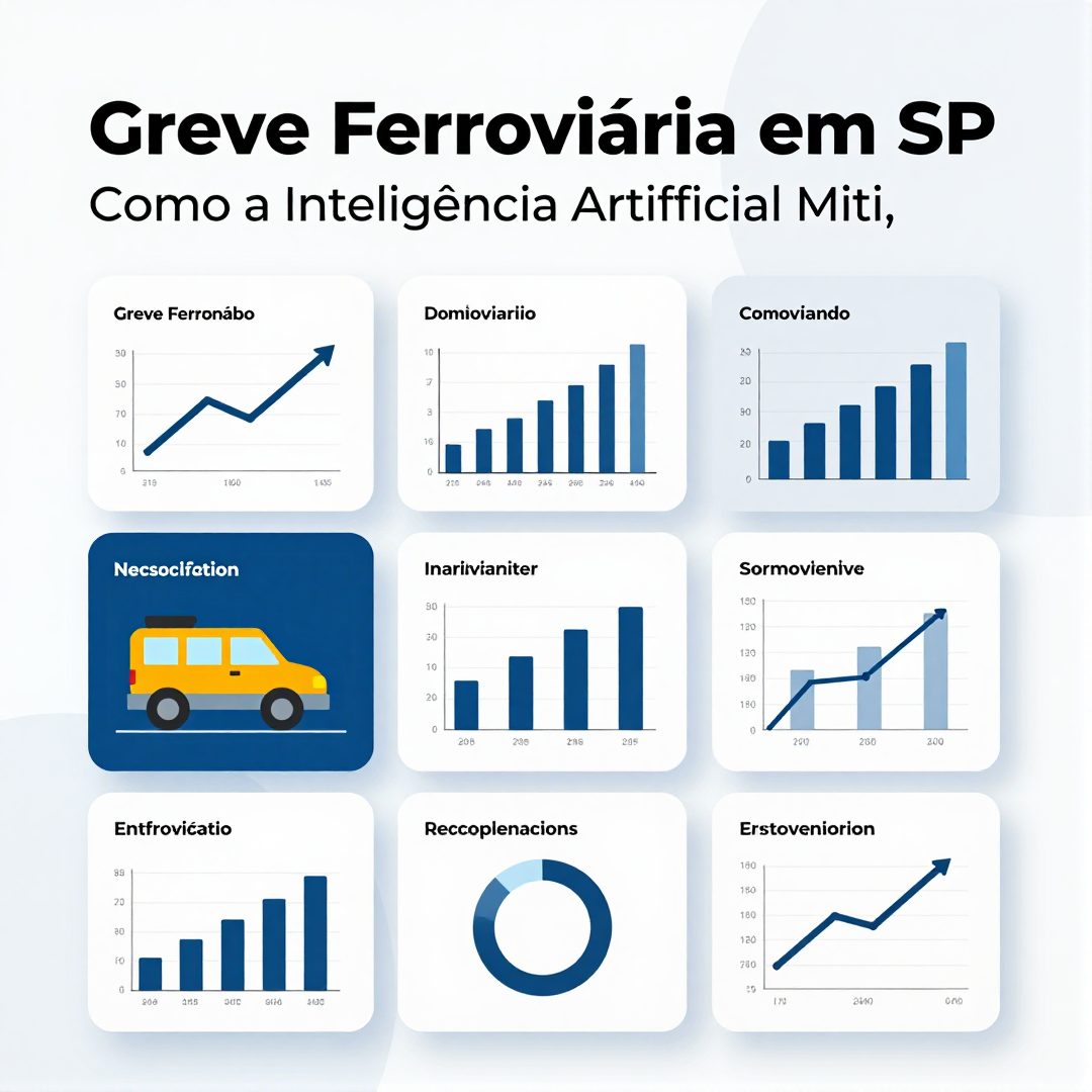 Infográfico - Greve Ferroviária em SP: Como a Inteligência Artificial Mitiga o Impacto das Linhas 11, 12 e 13