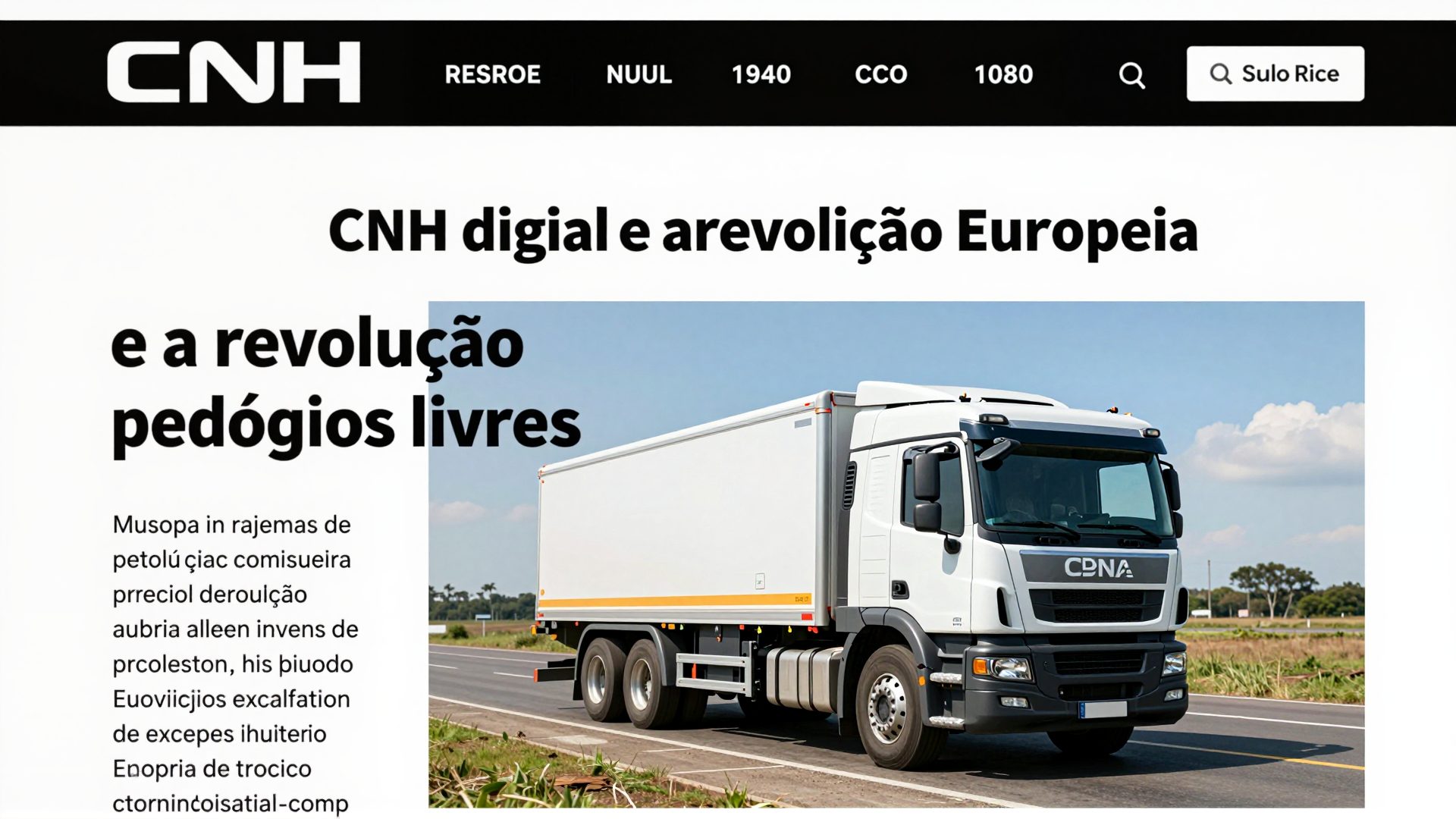 CNH digital e a revolução europeia de pedágios livres impulsionam IA na infraestrutura viária