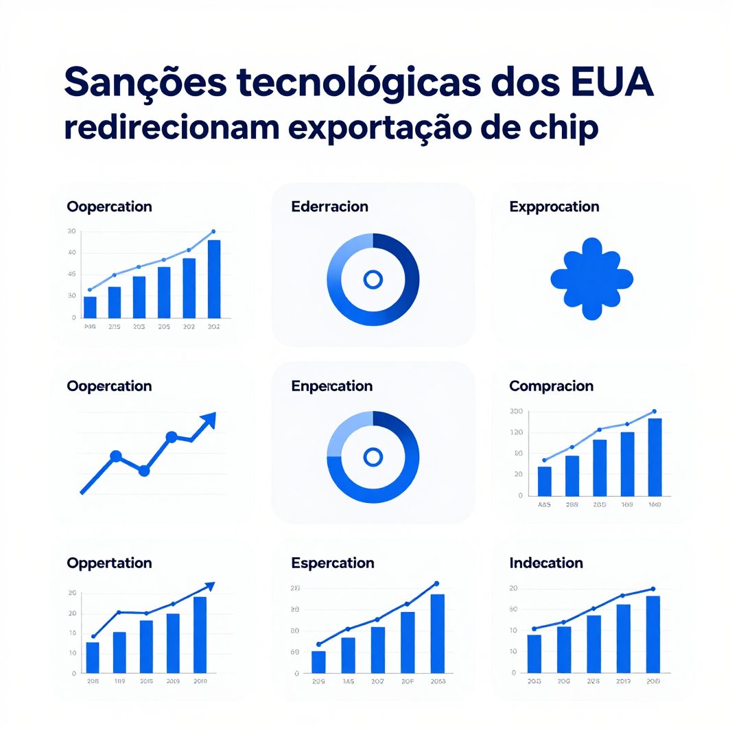 Infográfico - Sanções tecnológicas dos EUA redirecionam exportação de chips de IA para aliados do Irã