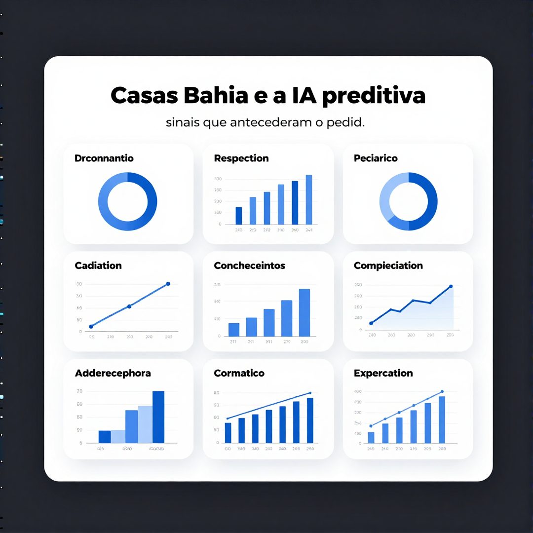 Infográfico - Casas Bahia e a IA preditiva: sinais que antecederam o pedido de recuperação no Rio