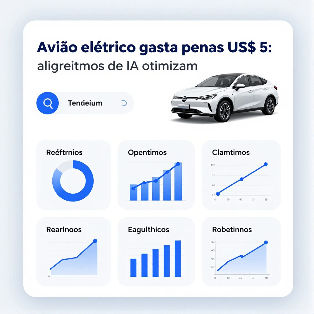 Infográfico - Avião elétrico gasta apenas US$ 5: algoritmos de IA otimizam bateria e rota
