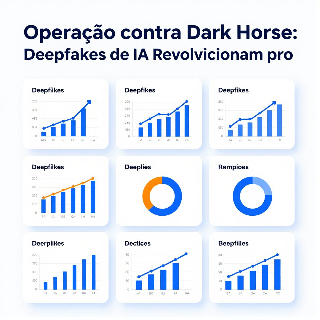 Infográfico - Operação contra Dark Horse: deepfakes de IA revolucionam produções audiovisuais globais