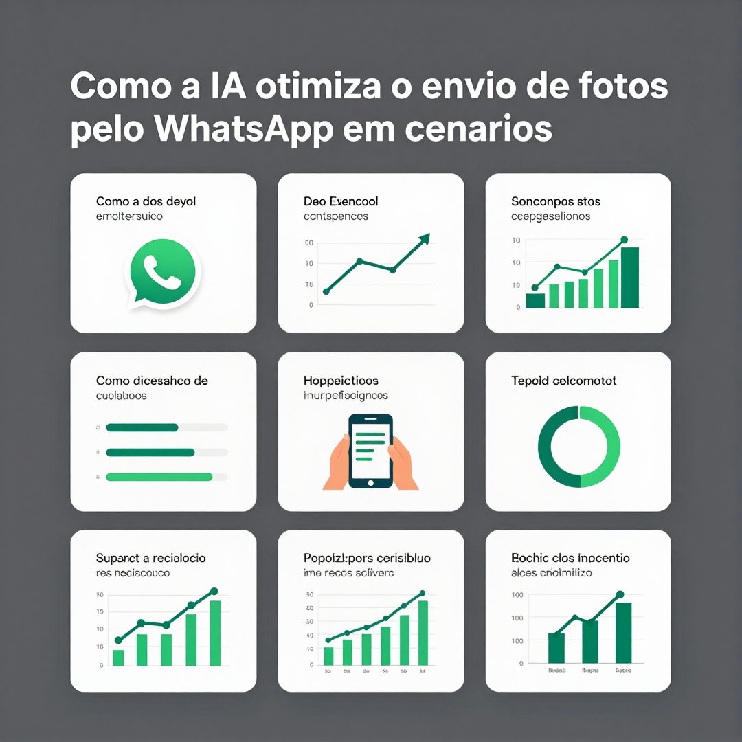 Infográfico - Como a IA otimiza o envio de fotos pelo WhatsApp em cenários globais