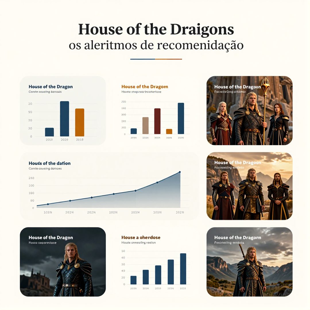 Infográfico - House of the Dragon: como os algoritmos de recomendação moldam o consumo global de streaming