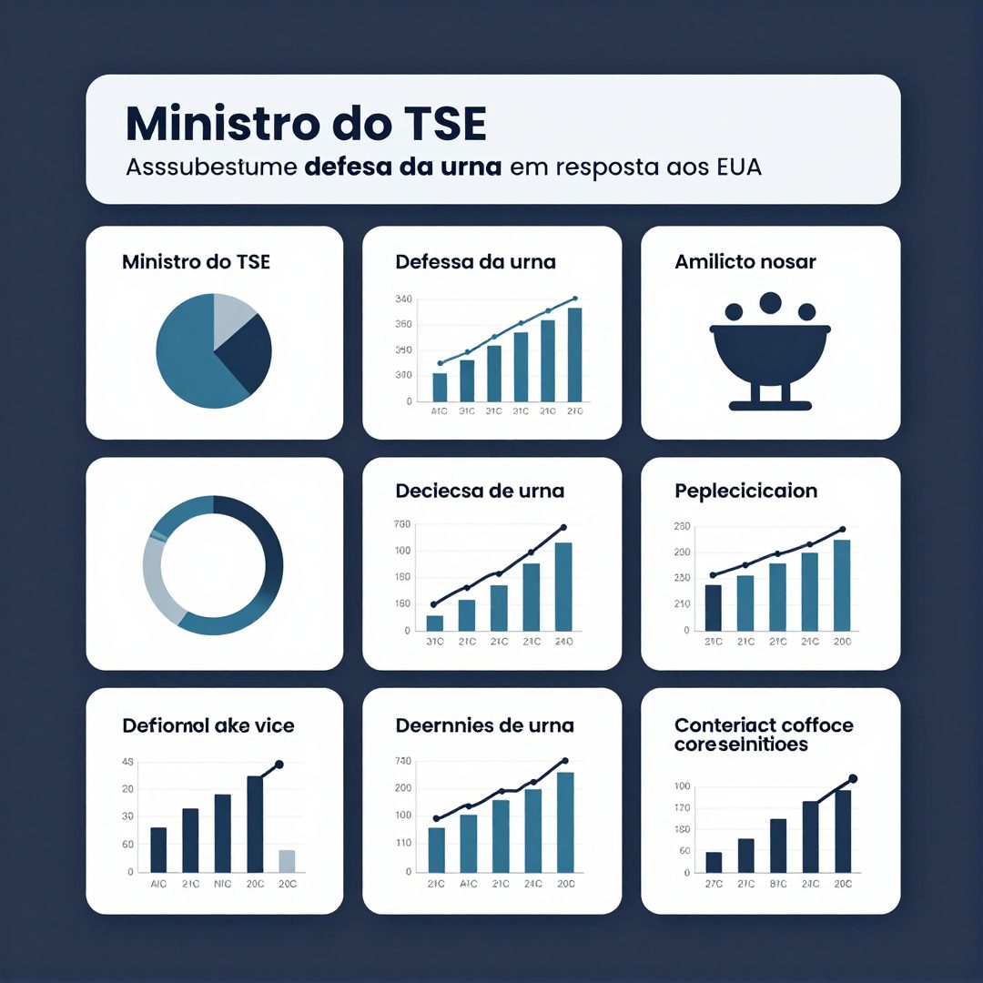 Infográfico - Ministro do TSE assume defesa da urna em resposta aos EUA e a colegas da corte