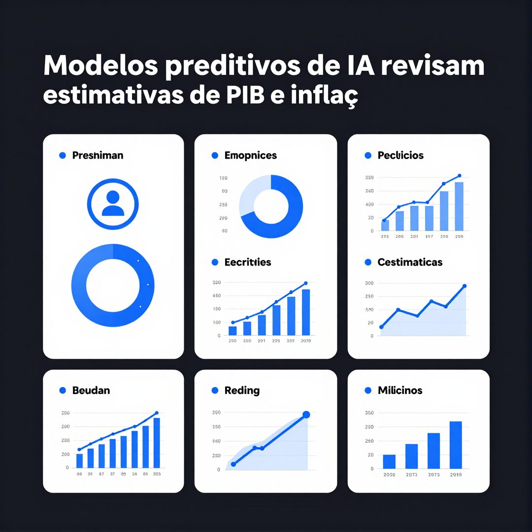 Infográfico - Modelos preditivos de IA revisam estimativas de PIB e inflação para economias emergentes: o caso brasileiro em 2026