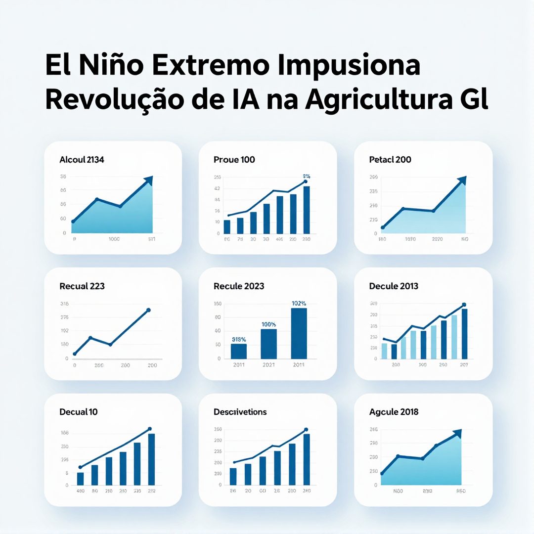 Infográfico - El Niño Extremo Impulsiona Revolução de IA na Agricultura Global e Previsões Climáticas
