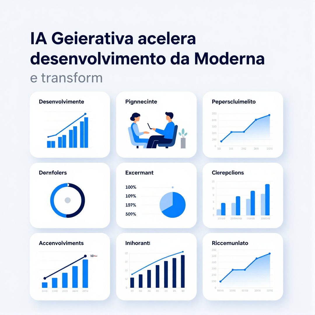 Infográfico - IA generativa acelera desenvolvimento da Moderna e transforma cadeia farmacêutica global