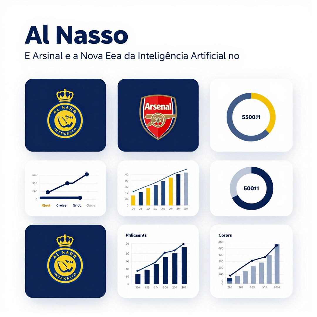 Infográfico - Al Nassr, Arsenal e a Nova Era da Inteligência Artificial no Esporte Global
