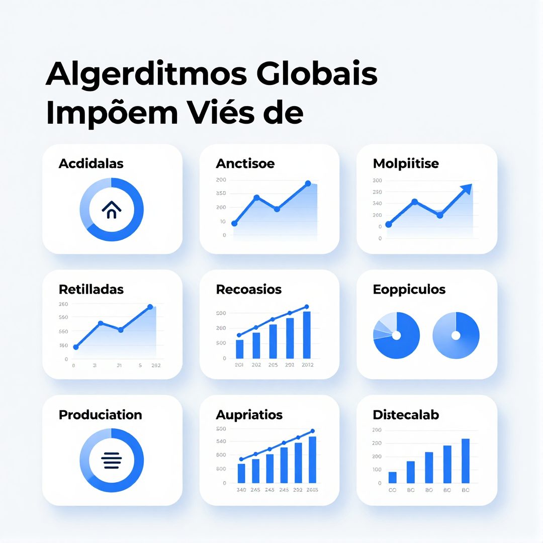 Infográfico - Candidato 'Médio' de 2026: Algoritmos Globais Impõem Viés de Gênero e Raça nas Projeções Brasileiras