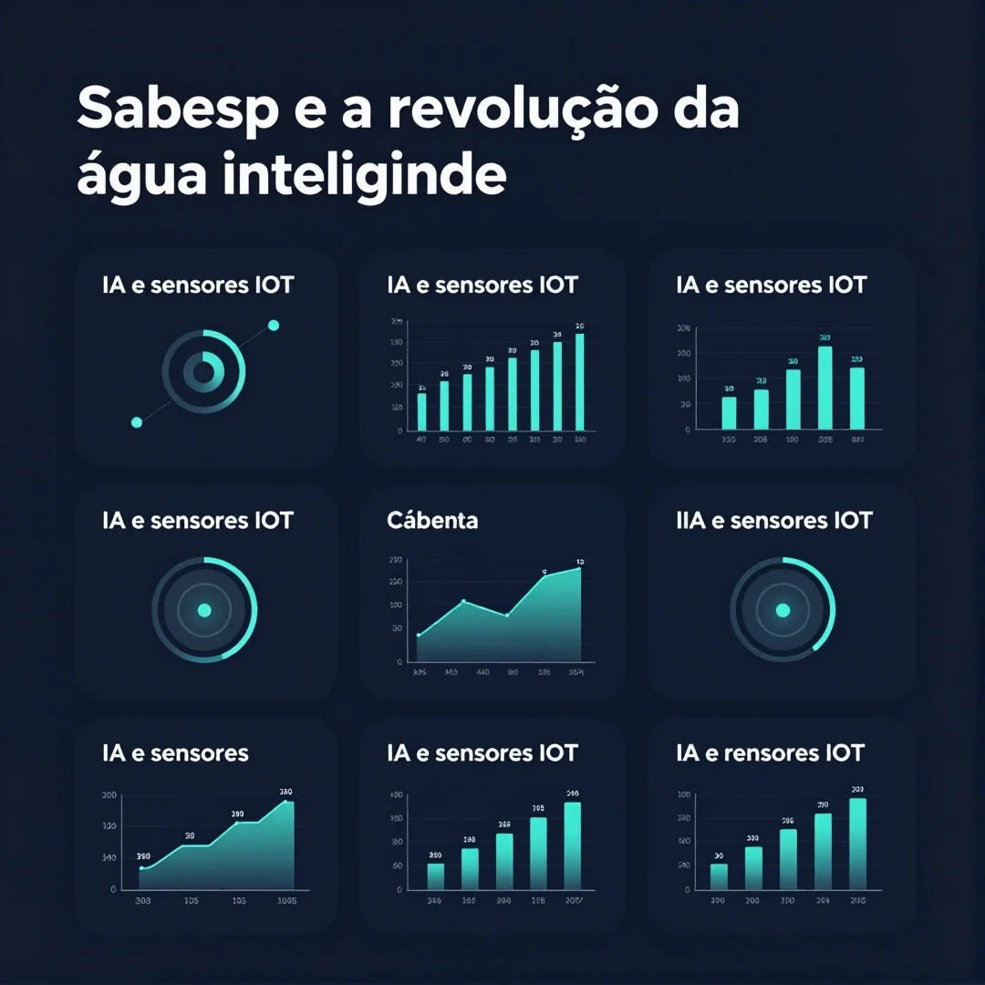 Infográfico - Sabesp e a revolução da água inteligente: IA e sensores IoT transformam o sistema de saneamento urbano brasileiro