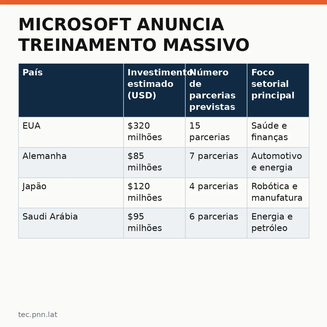 Infográfico - Microsoft anuncia treinamento massivo: o que significa para o futuro da IA no Oriente Médio