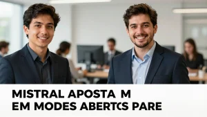 Mistral aposta em modelos abertos para empresas e governos uma nova frente na co