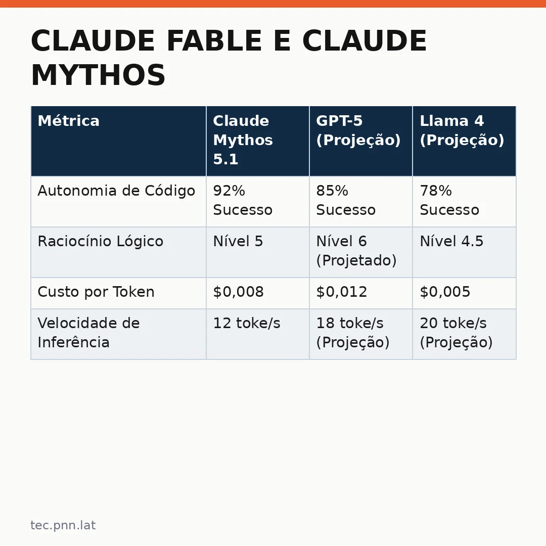 Infográfico - Claude Fable e Claude Mythos: O Futuro dos Agentes Autônomos na Era da IA Generativa