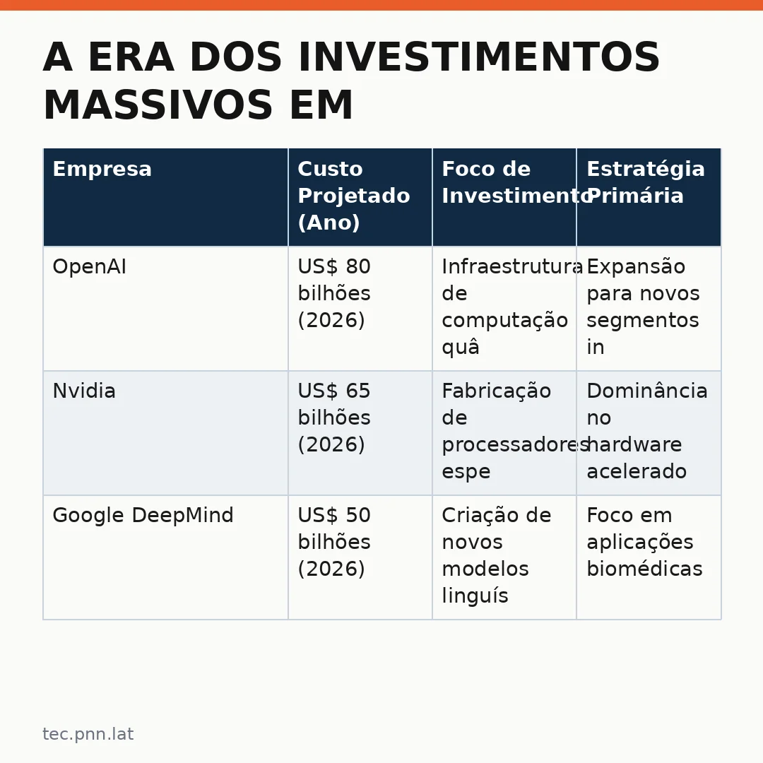 Infográfico - A era dos investimentos massivos em Inteligência Artificial