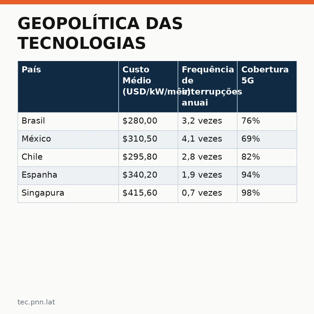 Infográfico - Geopolítica das tecnologias: como as novas tarifas reconfiguram o cenário de infraestrutura na América Latina