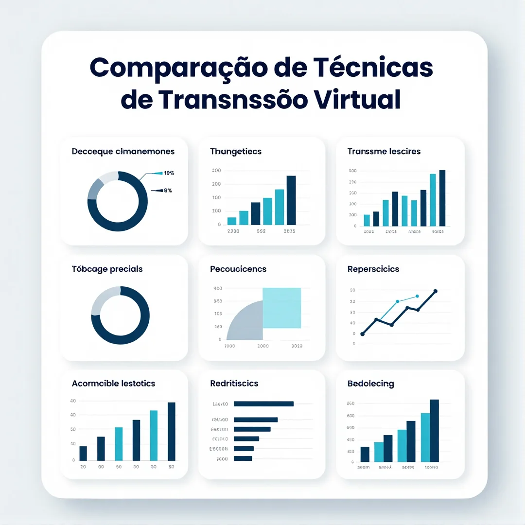 Infográfico - Comparação de Técnicas de Transmissão Virtual