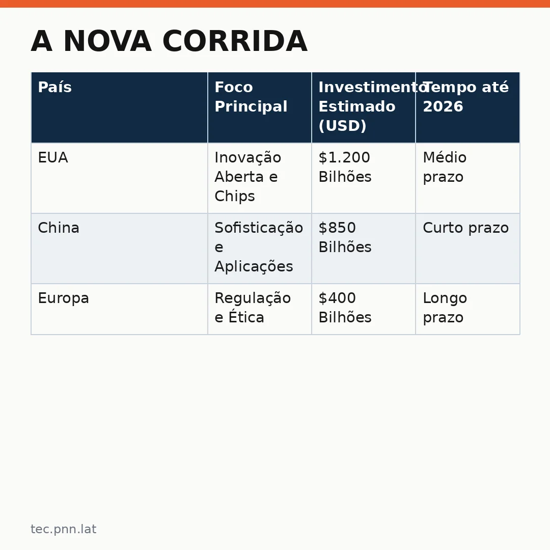 Infográfico - A Nova Corrida: Por que a China Acelera Corrida Tecnológica em IA Generativa