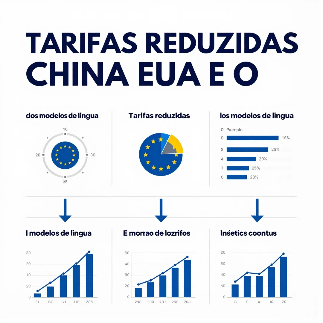 Infográfico - Tarifas reduzidas China EUA e o futuro dos modelos de linguagem global