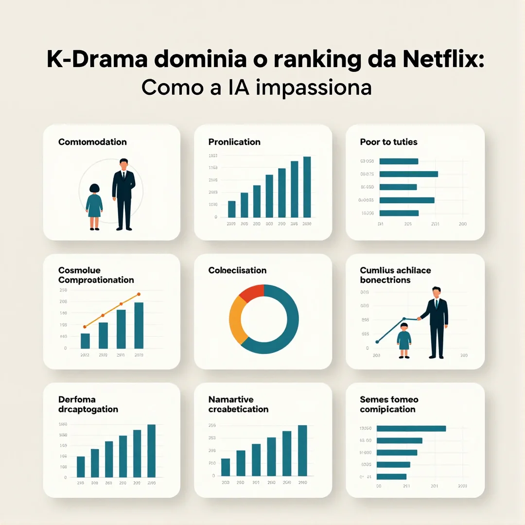 Infográfico - K-Dramas dominam o ranking da Netflix: como a IA impulsiona esse fenômeno