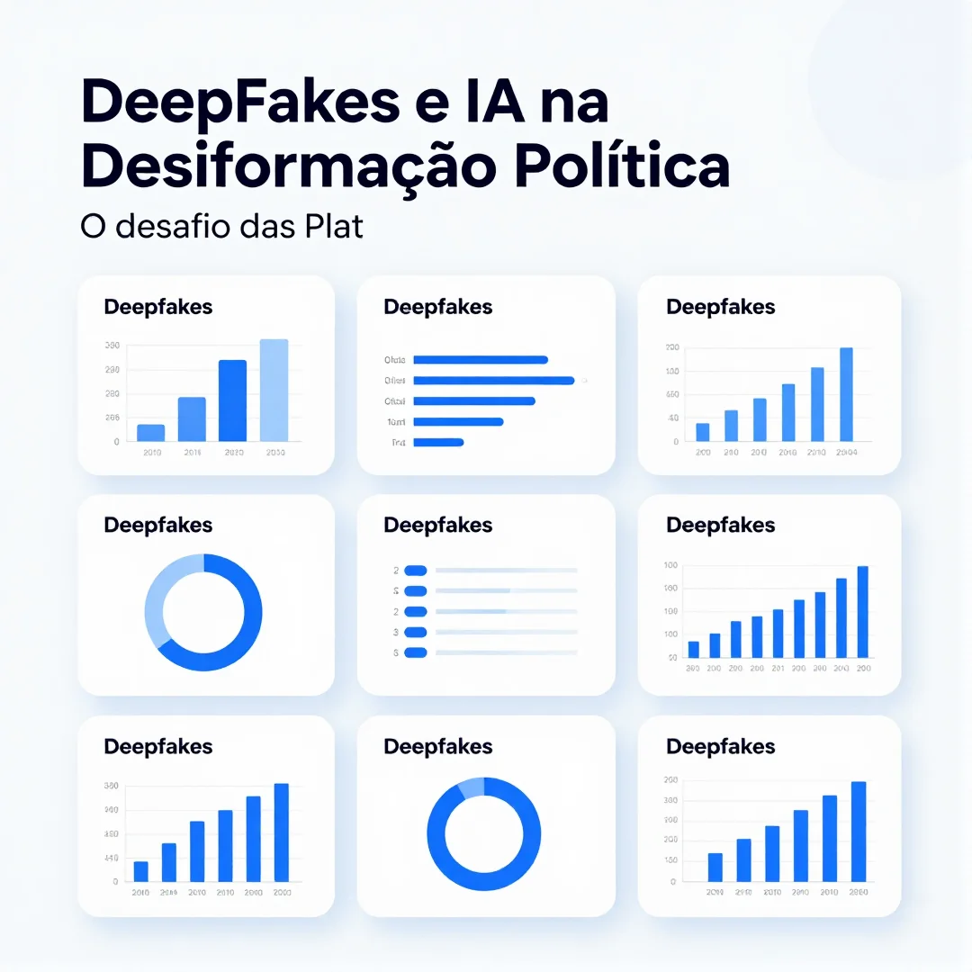 Infográfico - Deepfakes e IA na Desinformação Política: O Desafio das Plataformas para Combater Falhas Digitais