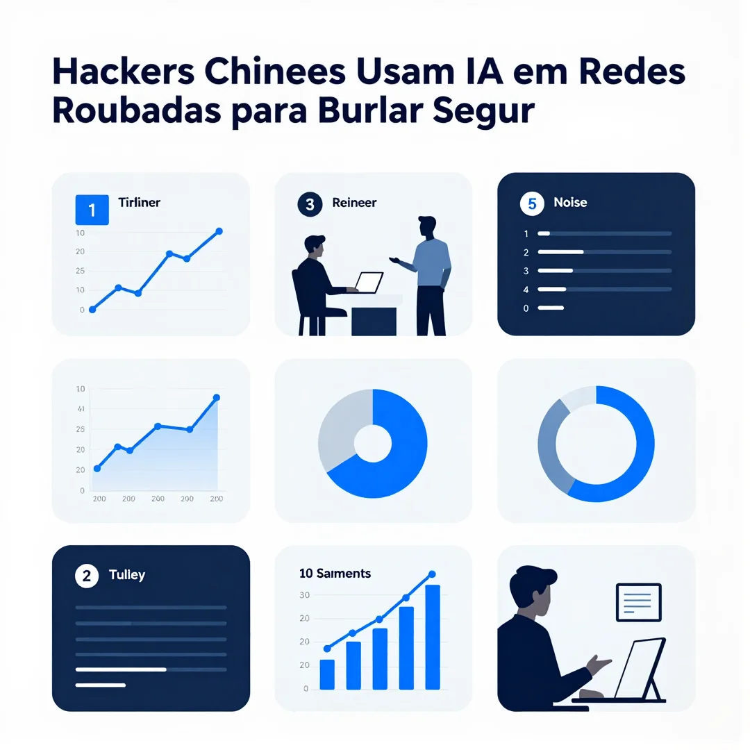 Infográfico - Hackers Chineses Usam IA em Redes Roubadas para Burlar Segurança, Diz Google